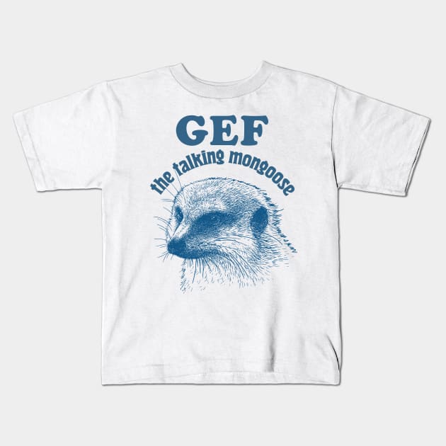 Gef The Talking Mongoose / Spooky Fan Art Design Kids T-Shirt by DankFutura